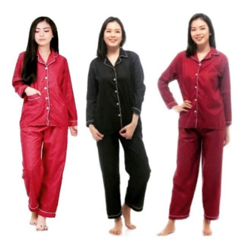 PIYAMA KATUN EMBOS PP / BAJU TIDUR WANITA
