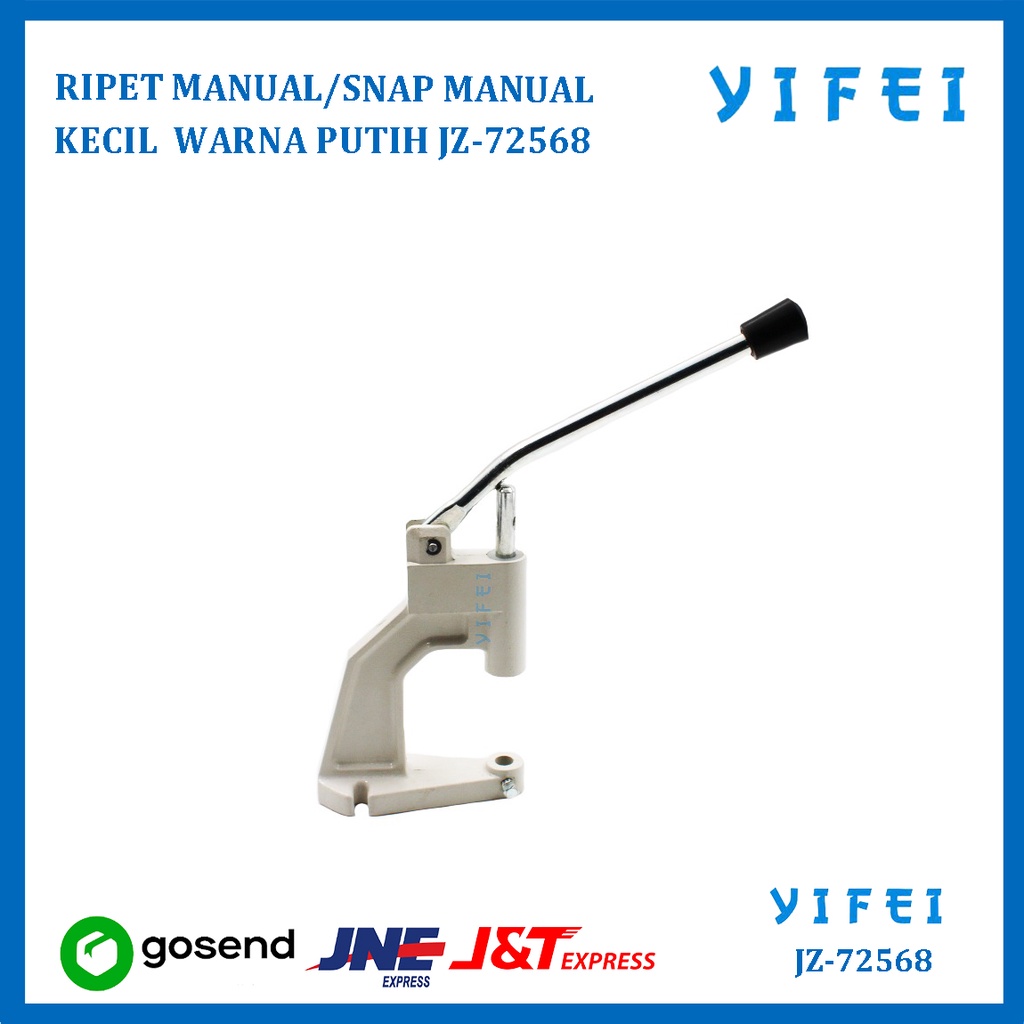 HANDPRESS ALAT PASANG KANCING SNAP BUTTON WARNA PUTIH YIFEI-72568