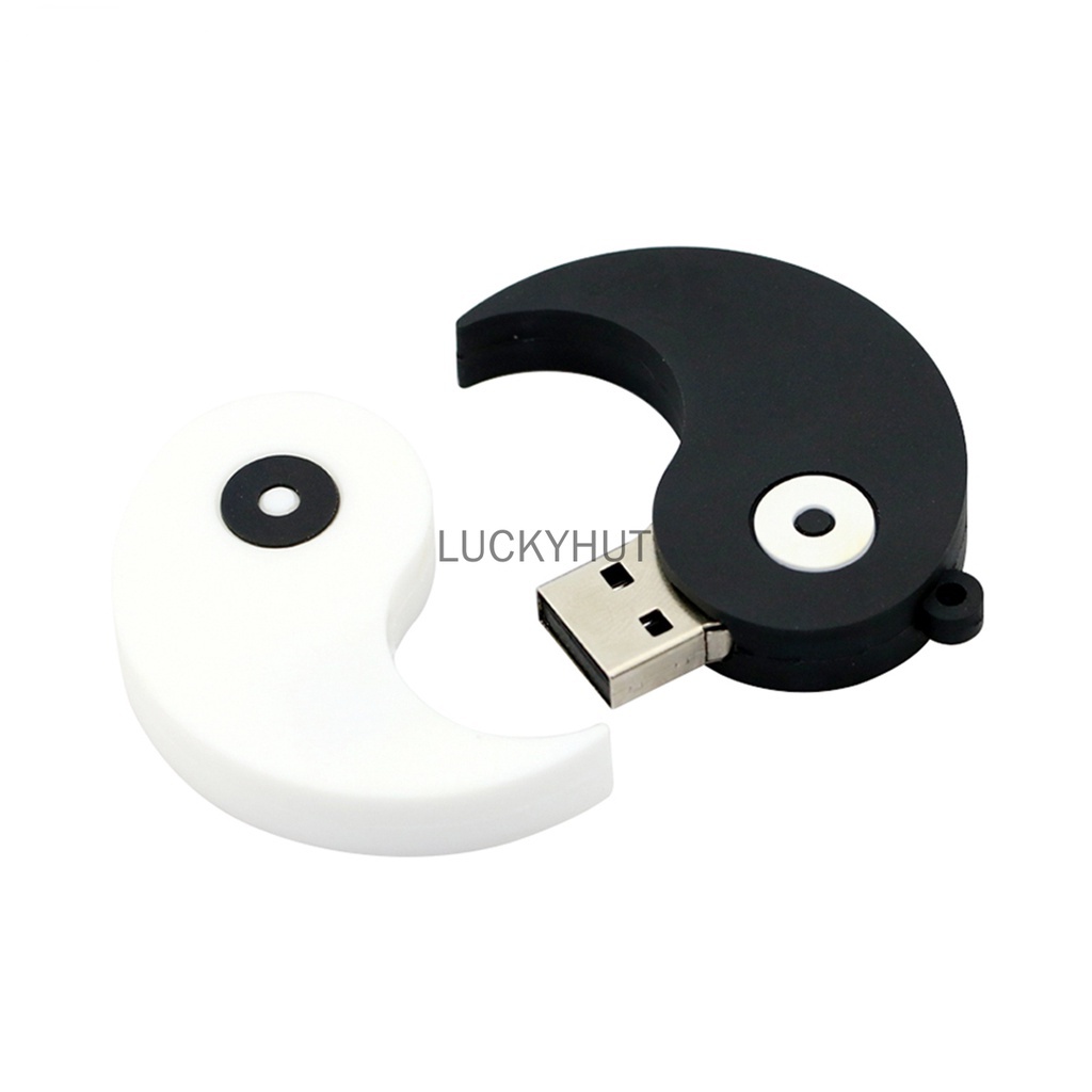 Pendrive 2TB Tai Chi Hitam Putih Dengan Pendrive 2.0 1GB 8GB 16GB 32GB 64GB 128GB 1TB