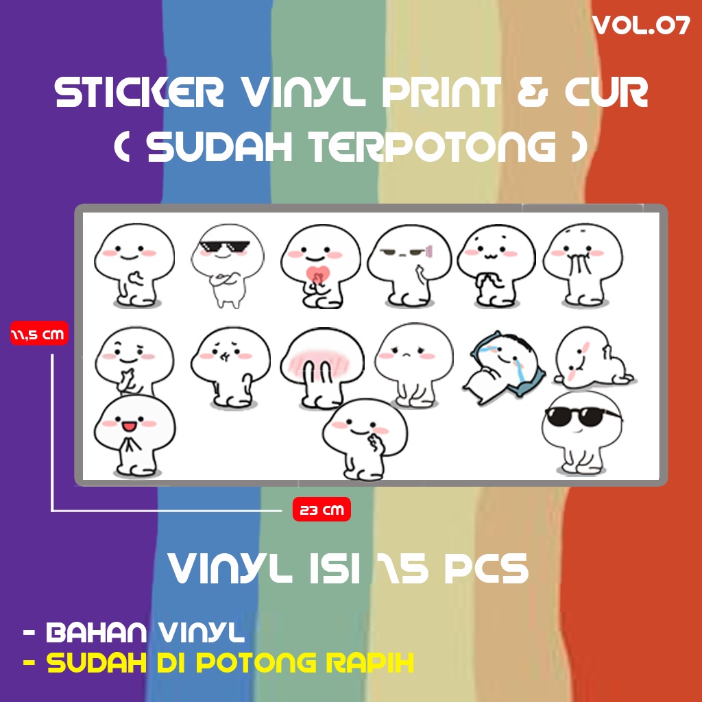 Jual Stiker Gemoy Pentol Ukuran X Cm Free Laminsi Glossy Isi