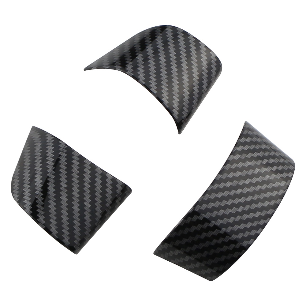3 Pcs Stiker Dekorasi Panel Setir Mobil Bahan Serat Karbon Untuk Ford Focus 2 MK 2 2005-2011