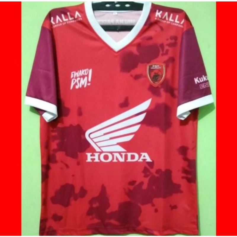 Jersey PSM Makassar Home Baju Bola PSM Makassar Musim Baru Jersey Bola PSM Makassar Printing