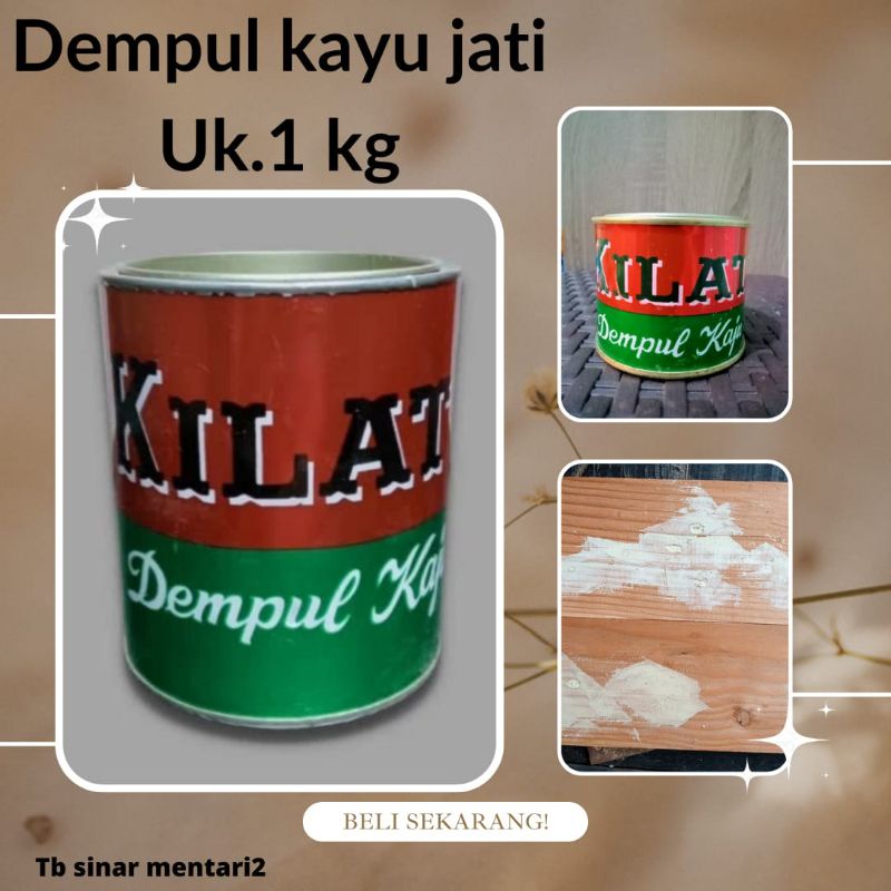 CAT KAYU,DEMPUL KAYU,CAT KAYU,PLAMUR KAYU UKURAN 1 KG..murah cepat kering