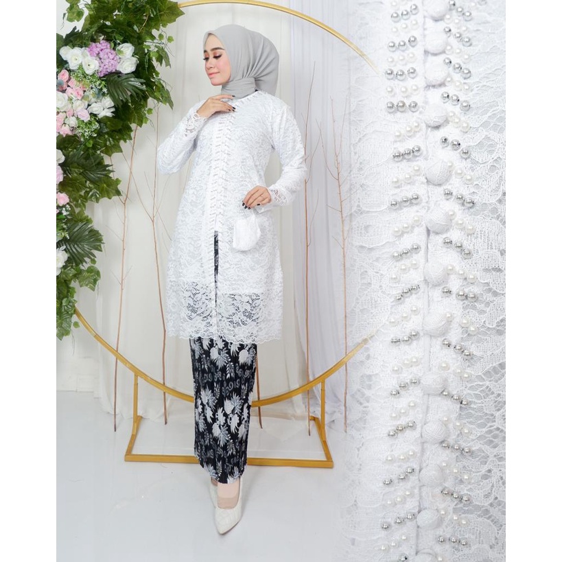 Permata Olshop / Setelan Kebaya Tunik Busui Brukat Kancing FM / Kebaya Wisuda Modern / Kebaya Lamaran / Kebaya Kondangan / Kebaya Tunik Brukat / Kebaya / Kebaya Brukat Payet Mewah