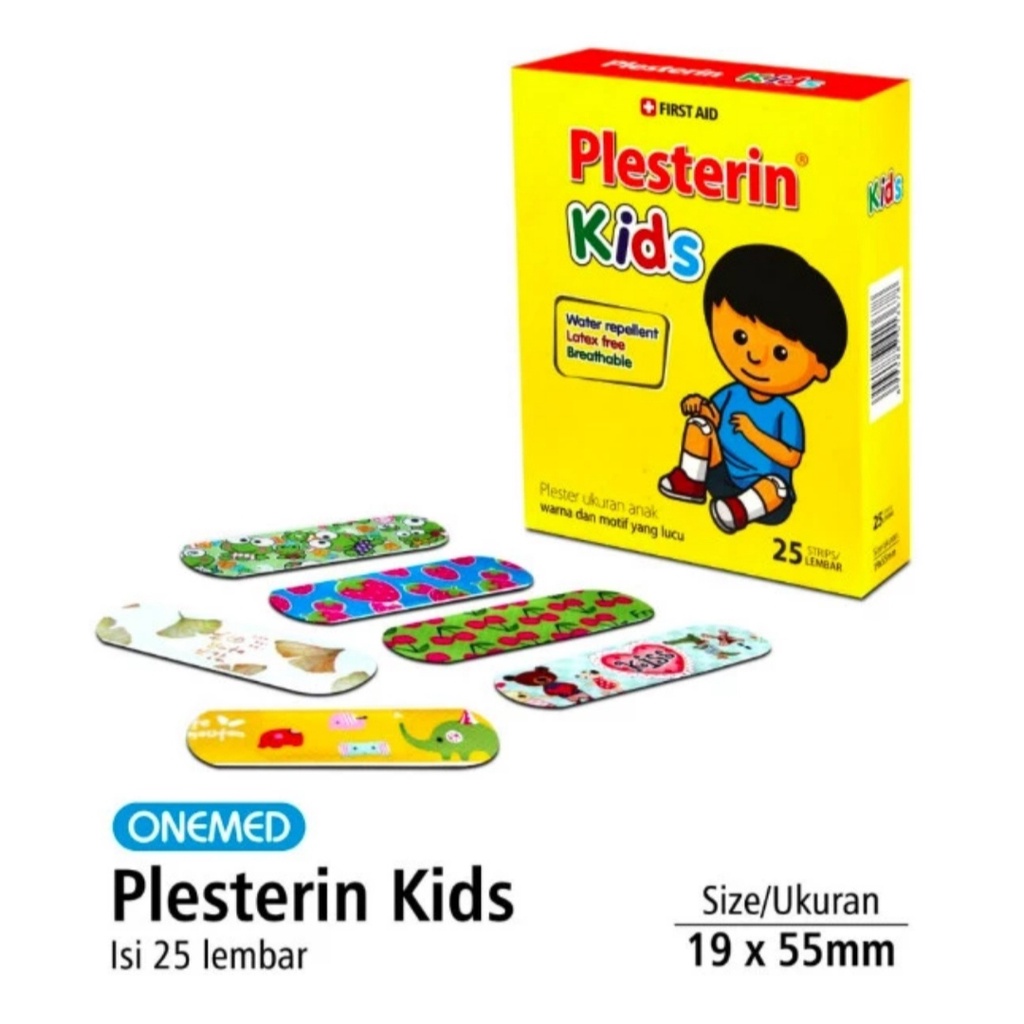 Plesterin Kids Onemed isi 25 pcs - Plester Luka Anak