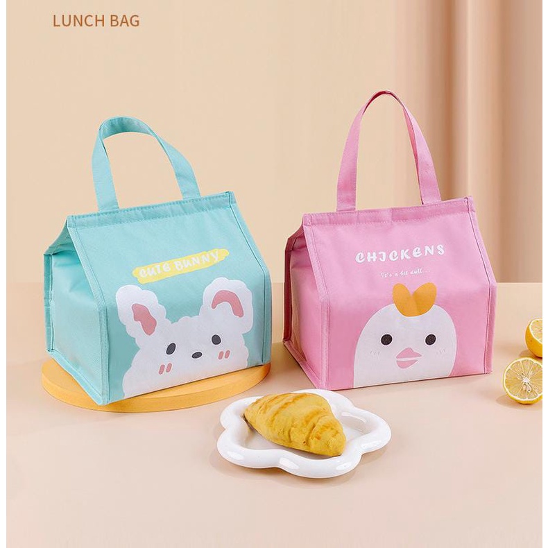 Gobra ♕ PA073 Tas Bekal Jumbo Animal Goodnight Organizer Bag Kotak Cooler Makanan Import Murah