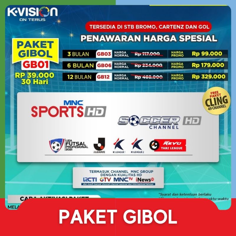 Promo K-Vision Paket Gibol
