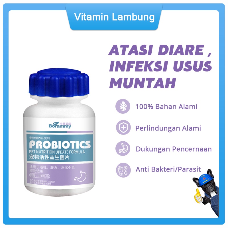 Vitamin Kucing Anjing Masalah Pencernaan Untuk Diare, Mencret, Pup Berdarah Dan Radang Usus Infeksi Usus