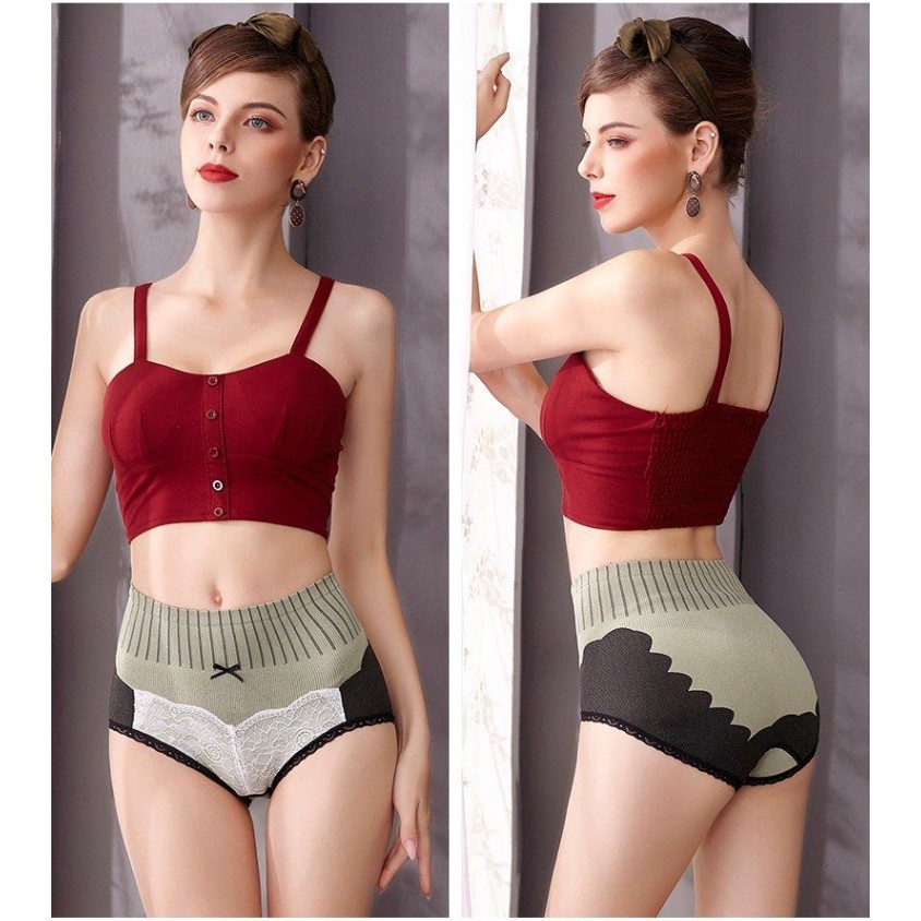 Tmall88 Celana dalam Wanita Motif Pita Renda Pakaian dalam Wanita Import