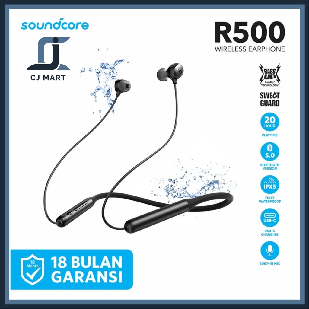 ANKER Earphone Bluetooth Soundcore R500 - A3213