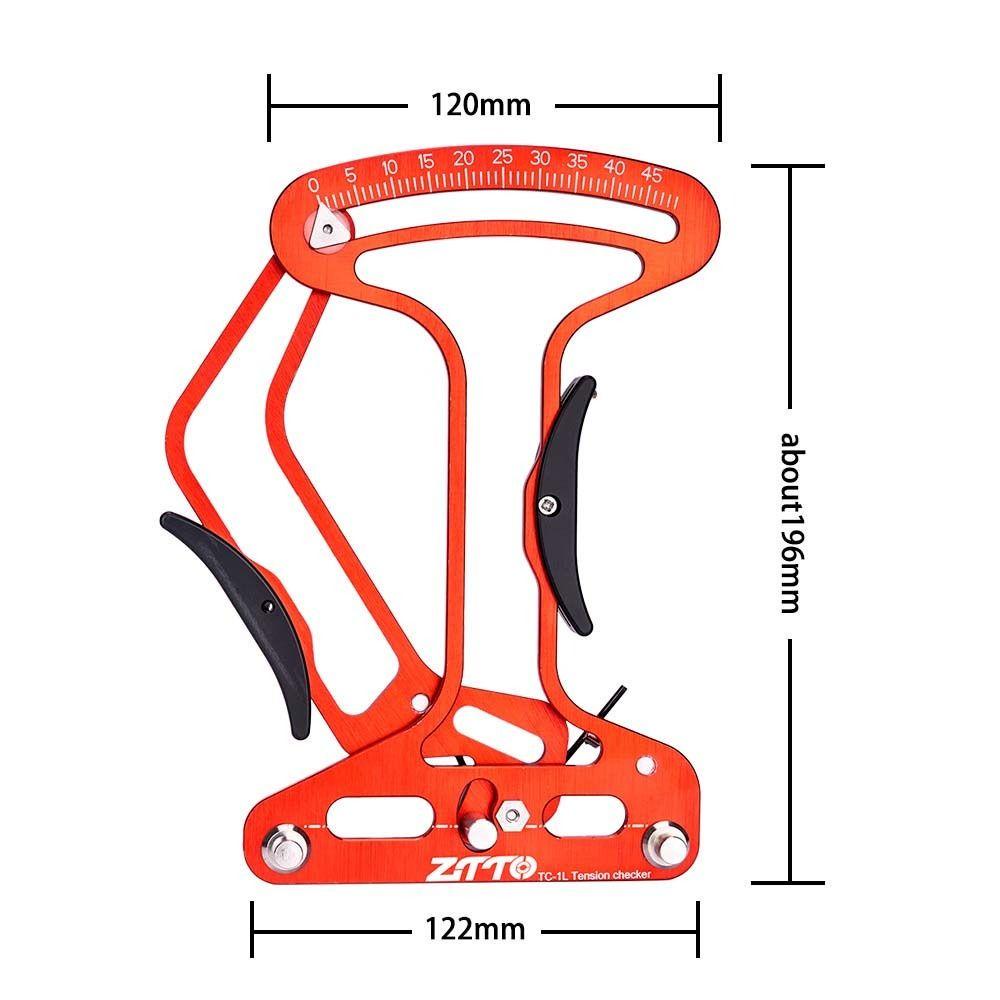 Lanfy Spoke Tension Meter Tahan Lama MTB Jalan Aluminium alloy Tensiometer Alat Ukur Reparasi Sepeda Alat Pelek Penyesuaian Rim Akurat Roda Jari Jari Cek Roda Sepeda Rim Adjuster