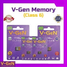 Memory Card Vgen 4gb 8gb 16gb 32gb 64gb Class 6 Mmc Memori Hp Sd Card Kartu Memory Vgen