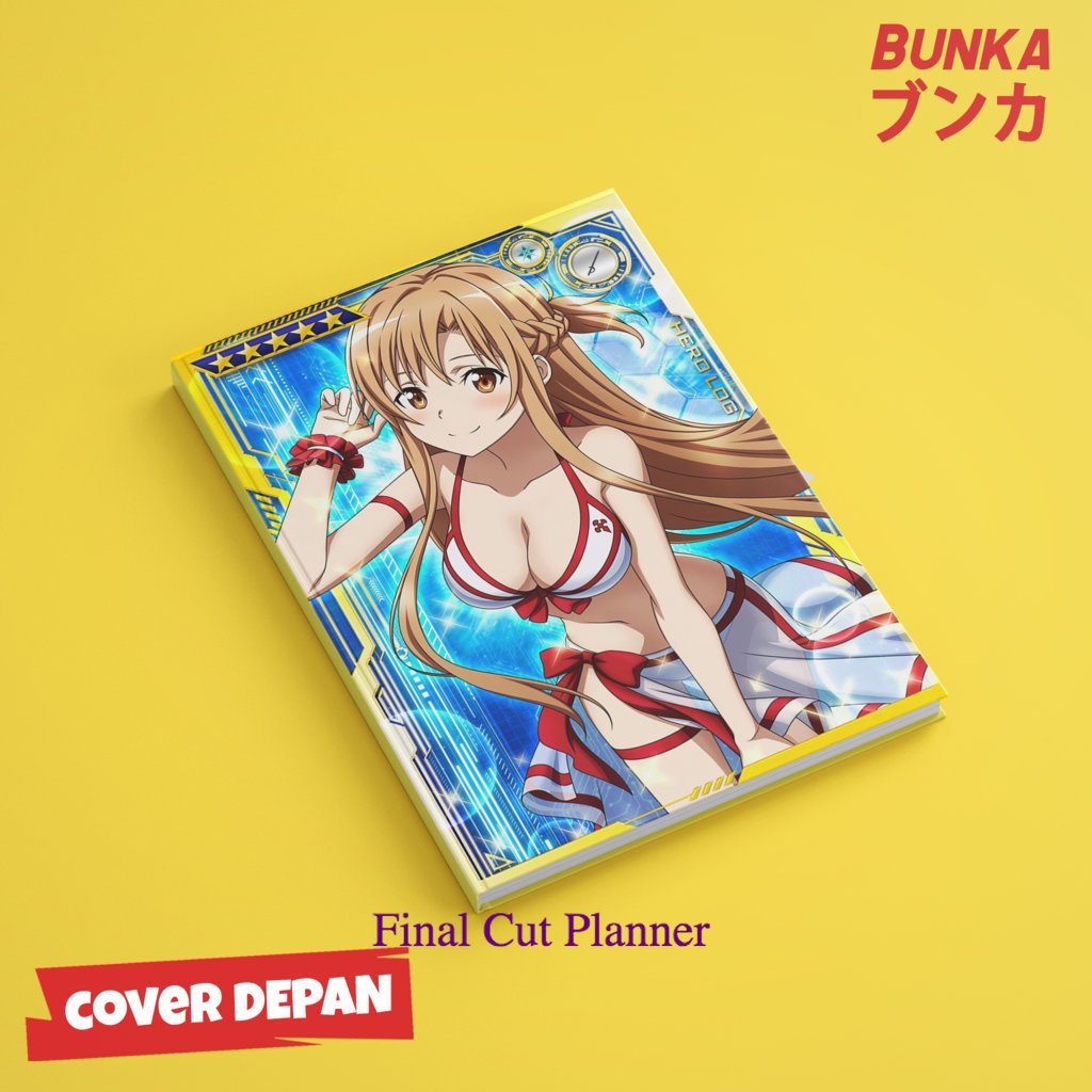 

Notebook Anime Sword Art Online Asuna Swimsuit Hardcover A5 Buku Tulis Catatan Notes Agenda Planner Jurnal .