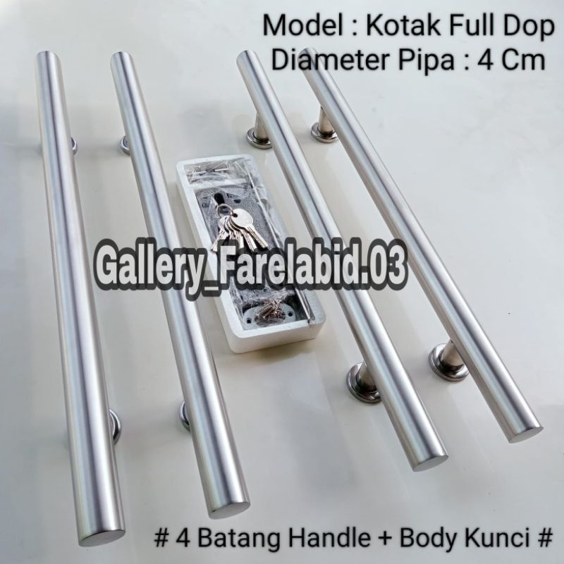 80 Cm Handle Pintu Rumah Stainless Steel Bulat Set Kunci Gagang Tarikan Pintu Kupu Tarung 60 Cm Pegangan Pintu Minimalis 45 Cm