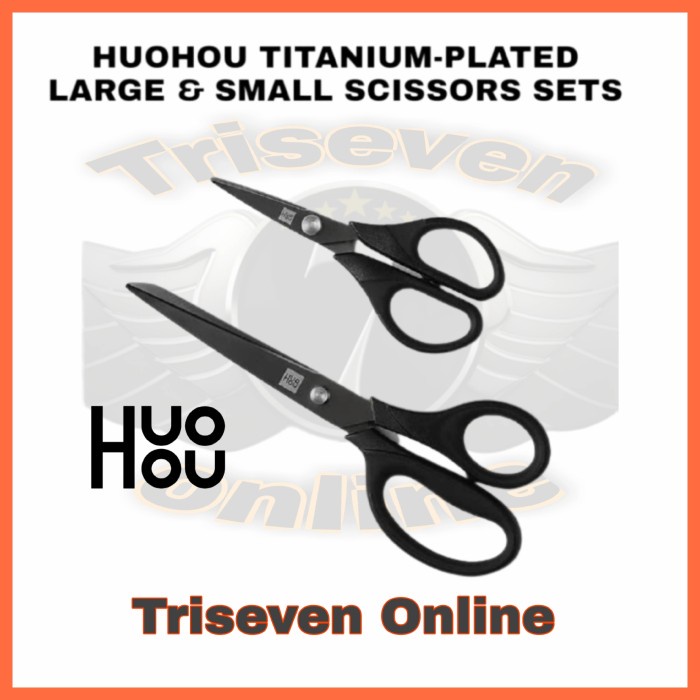 

Jualan Huohou Titanium Plated Scissors Set - Gunting 2Set Berkualitas