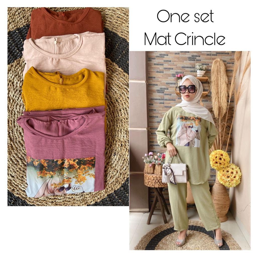 ONE SET // ONE SET CRINKLE // ONE SET WANITA  ONE SET CRINKLE 2022 // CRINKLE VIRAL // FASHION WANIT