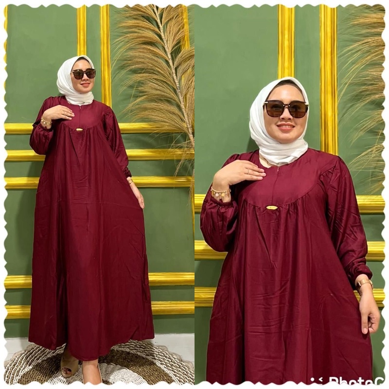 BISA COD || Gamis D’LIA Rayon Twill