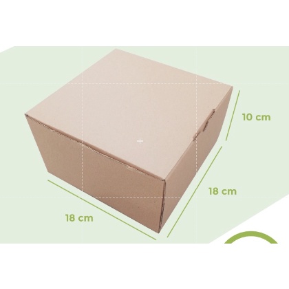 

kardus 18x18x10 cm --Diecut dan easy usage--