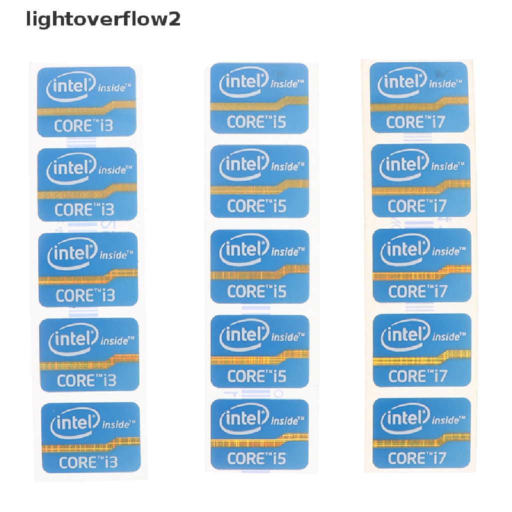 (lightoverflow2) Stiker Logo Ultrabook Untuk Laptop Intel Core i3 i5 i7