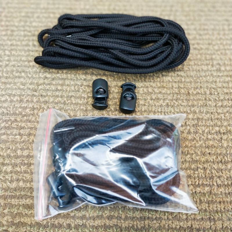 Sepasang Tali Sepatu Bulat Panjang 200Cm 150Cm 120Cm Warna Hitam, Putih, Cream, Cokelat, Tan, Abu Untuk Sepatu Sport, Casual, PDL PDH, Sneakers, Pantofel