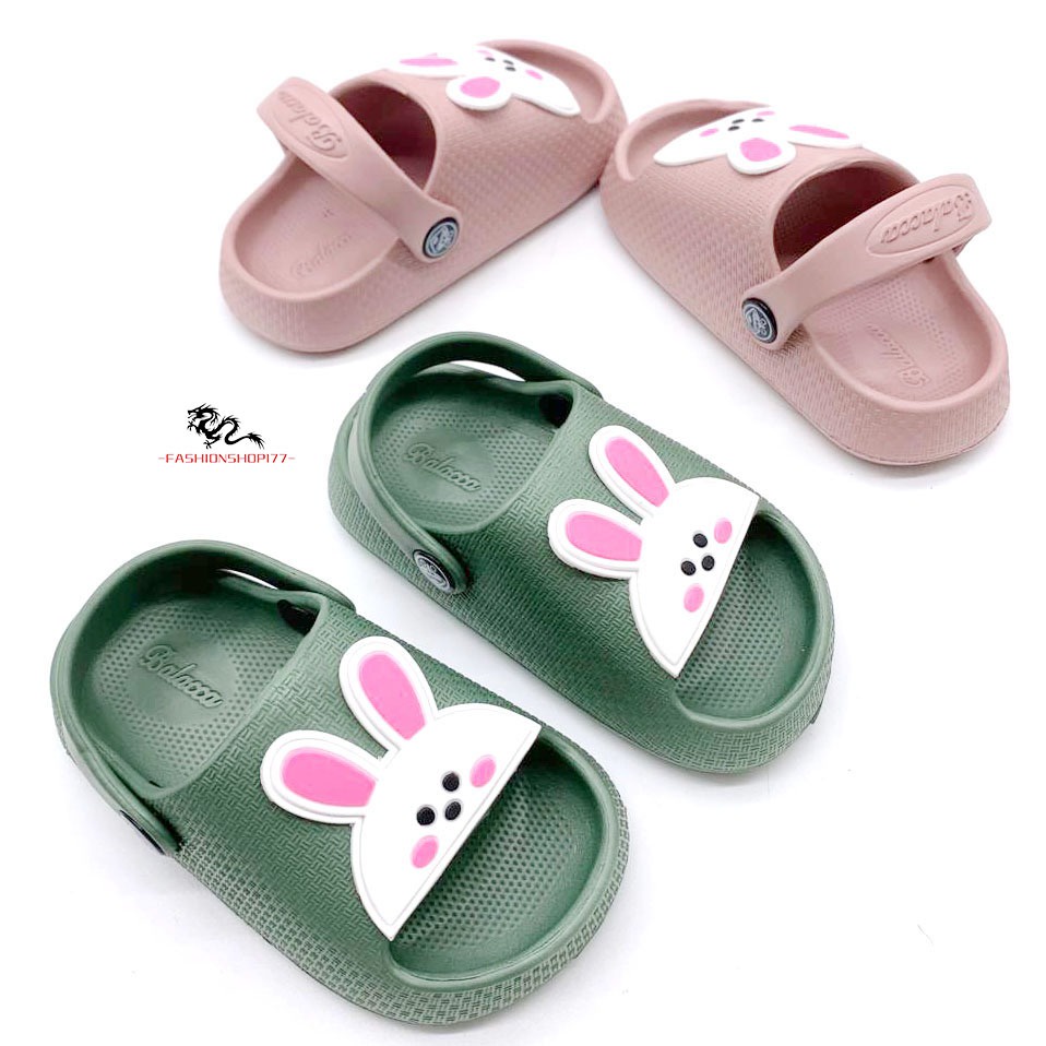 Sandal Anak Perempuan Sandal Selop Bahan Karet Motif Kelinci Terbaru UK.19-24