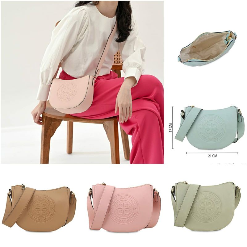 Les Catino Esprit Saddle Crossbody Tas Selempang