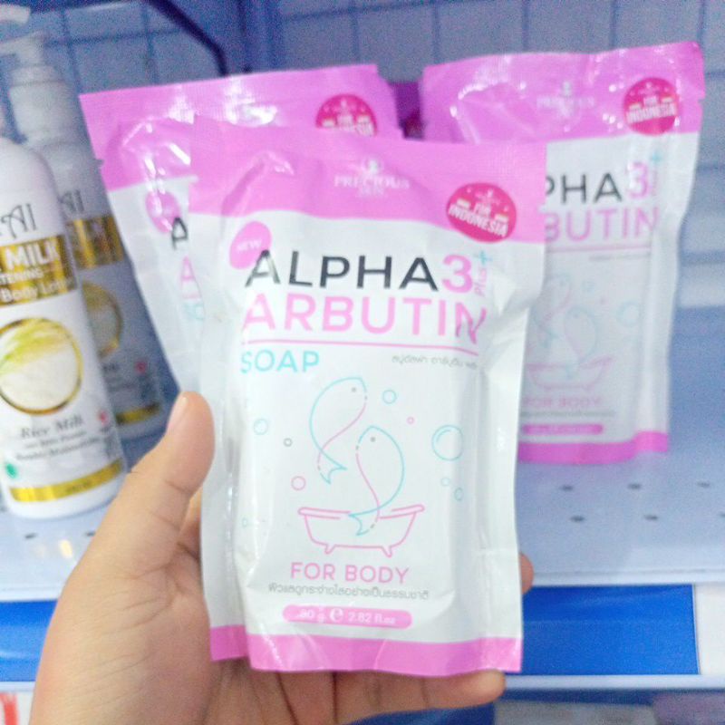 Precious Skin Alpha Arbutin 3 Plus Collagen Whitening Soap / Sabun Pemutih Badan / Soap 80g