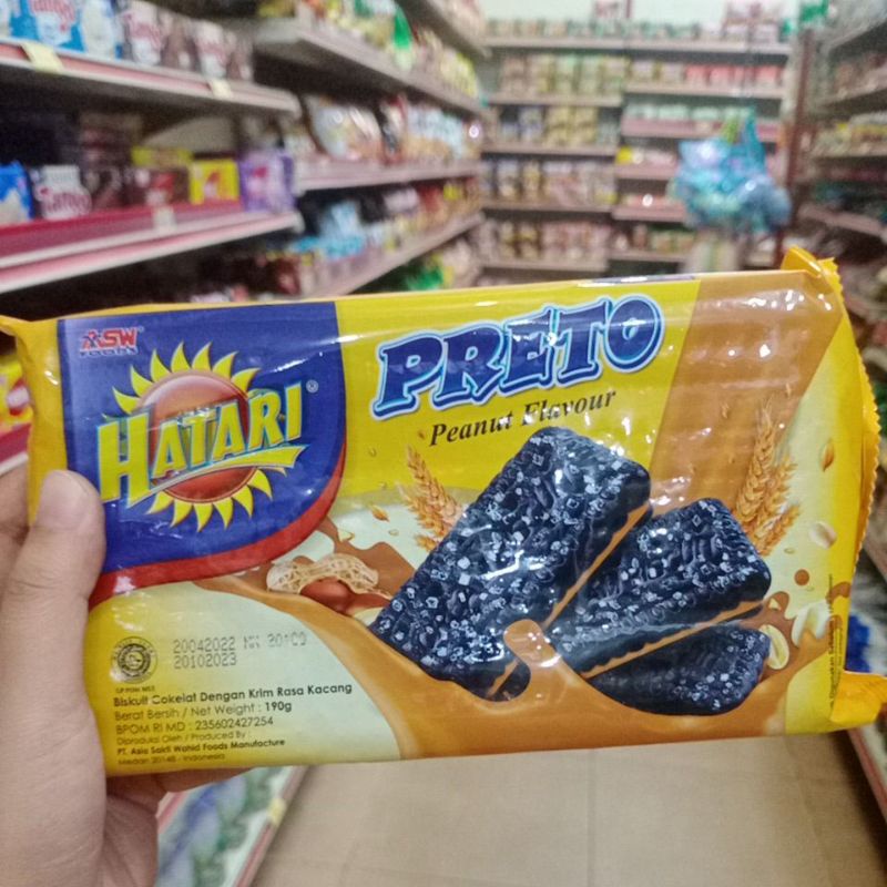 

roti Hatari preto peanut kacang // coklat // bonbon coklat