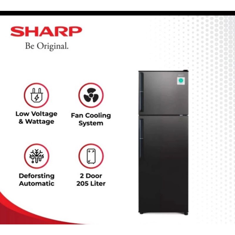 Kulkas Dua Pintu SJ-246GC-SD/SR Sharp