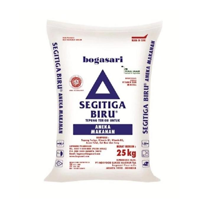 

[COD] Tepung Terigu Bogasari Segitiga Biru 25 kg KHUSUS GOJEK [COD]