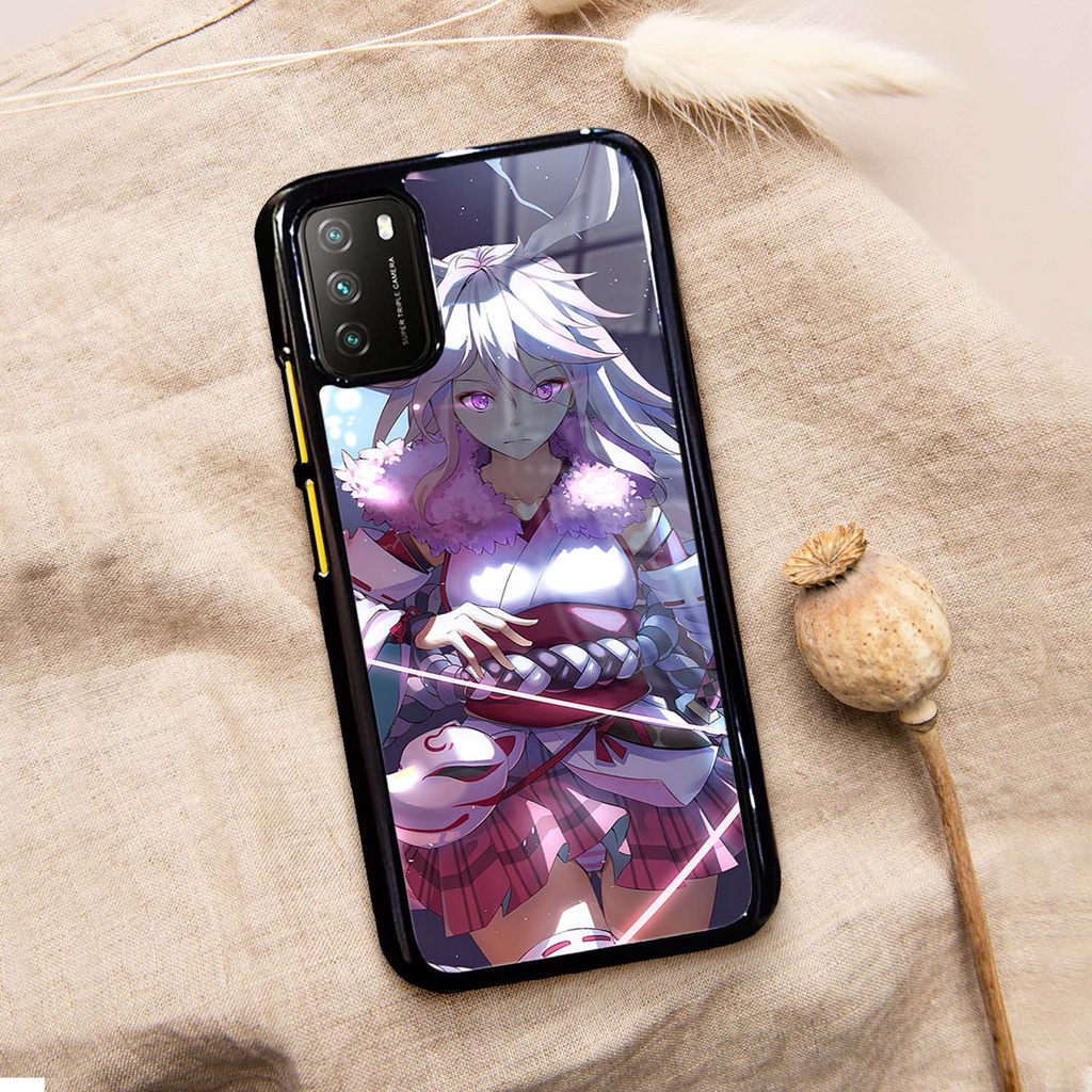 Case Glossy Kilau Xiaomi Poco M3 | Casing Hp Xiaomi | Pelindung Smartphone | Motif Anime Girl Samura