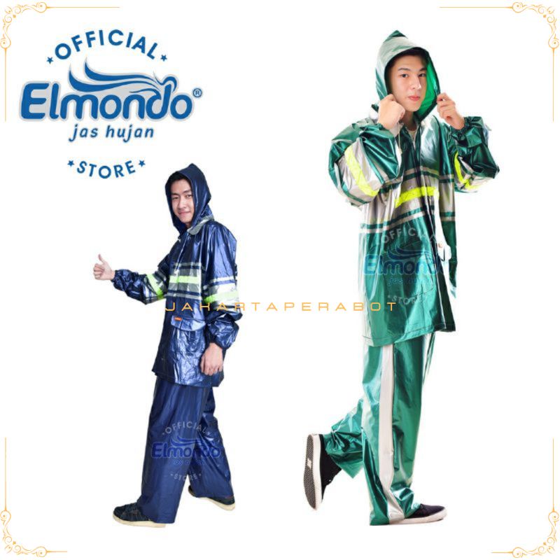 Elmondo JC-912 Fortuna Jas Hujan Jaket Celana Dewasa Besar Jumbo / Mantel Jas Hujan Setelan Jaket Celana Pria Wanita Dewasa Elmondo Fortuna 912