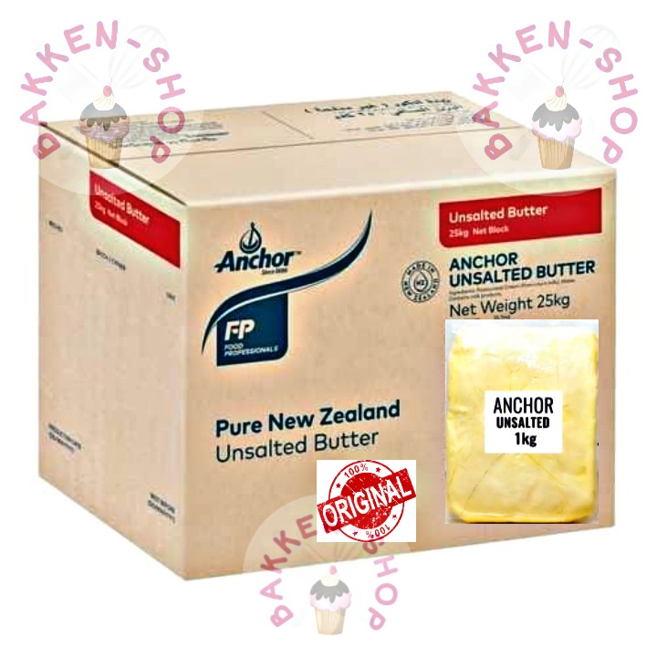 

Anchor Unsalted Butter/Mentega Anchor Unsalted 1kg