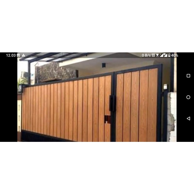 pagar besi kombinasi grc minimalis