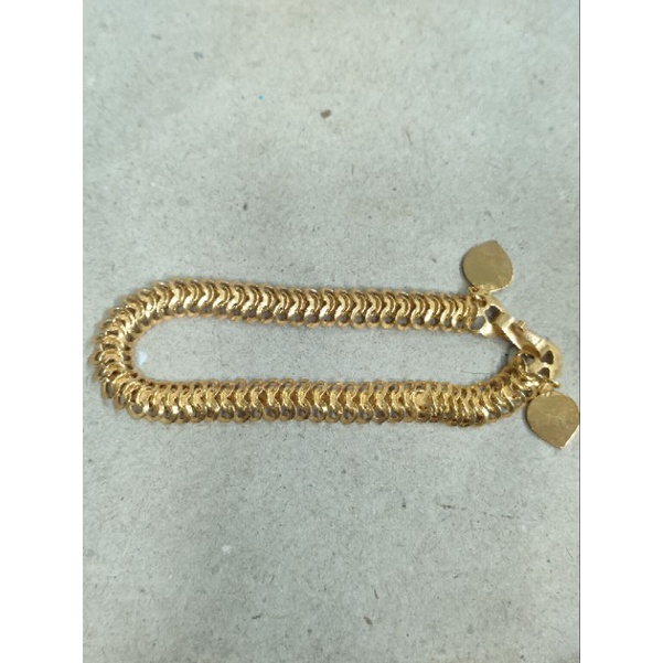 gelang kelabang 7 gram emas muda