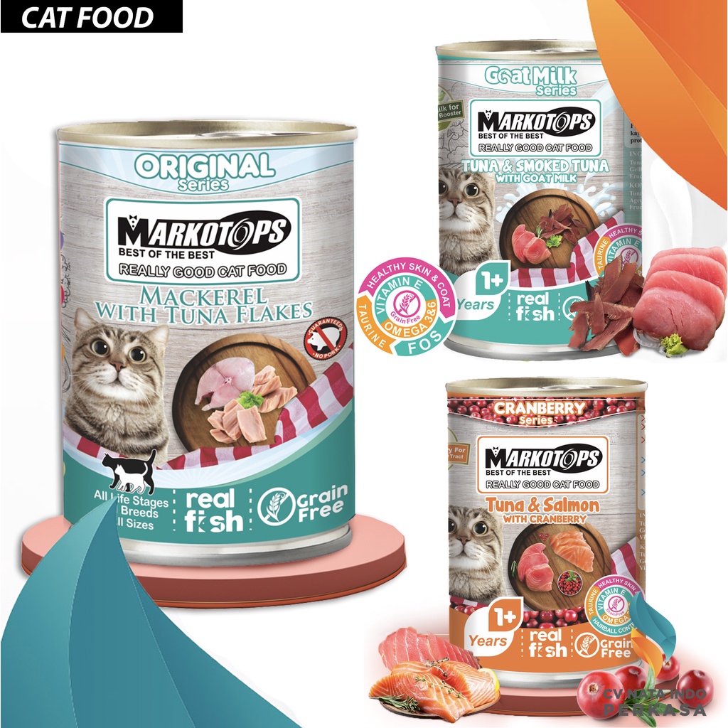 MARKOTOP Makanan Kucing Kaleng / Cat Wet Food Can 400 Gram