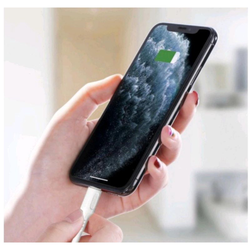 Kabel Data Macaron Fast Charging 2.4A Metalic Finishing 1 Meter