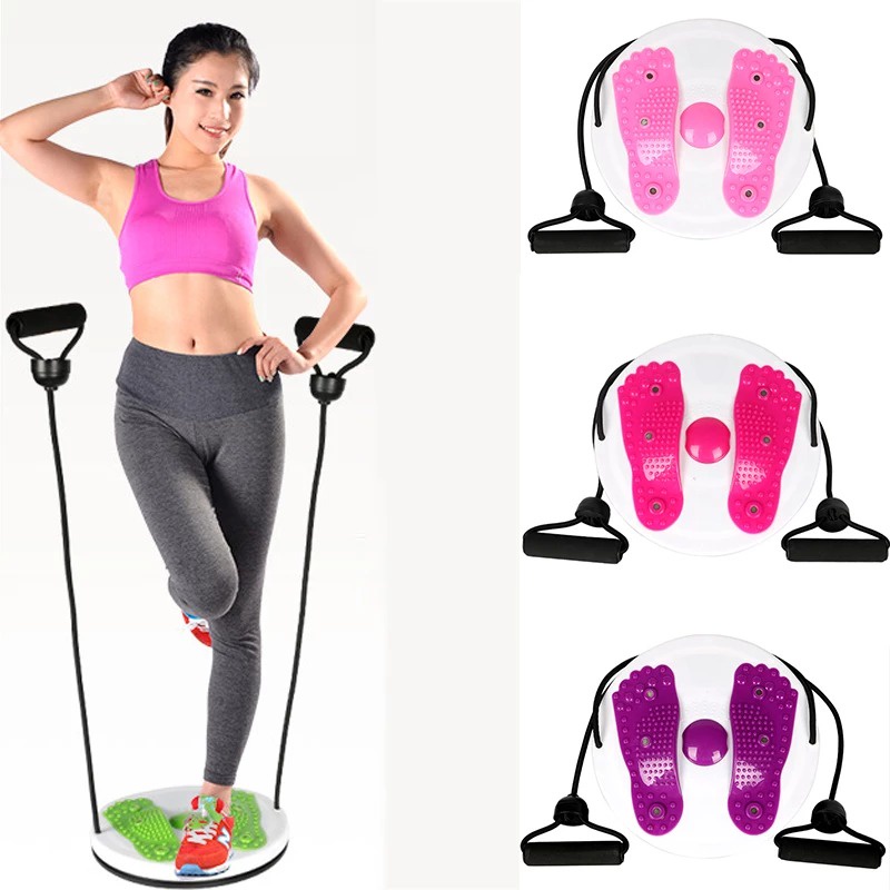 Barnik88 Magnetic Trimmer Gym Plate Waist Twisting Pelangsing Tubuh Perut Dengan Tali Alat Gym Termurah!!