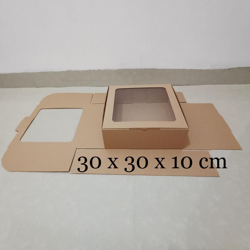 

NT46 Kardus Mika 30 x 30 x 10 cm... model diecut, untuk kue hampers dll jxwq636