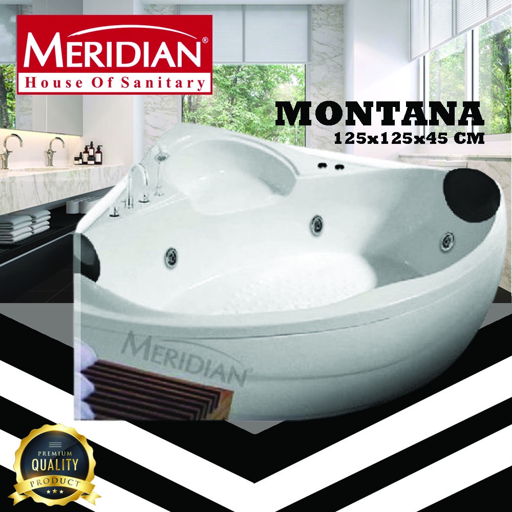 Bathtub Sudut Marble MERIDIAN Montana