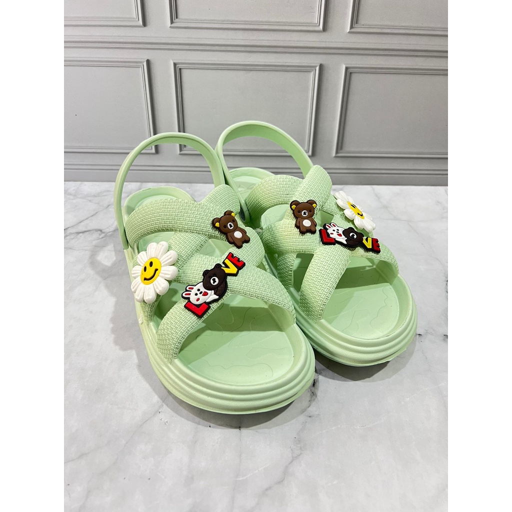 IR-300M Sandal Selop Wanita / Sandal Karet Korean Style Trendy Merek Irsoe Ukuran 36-40