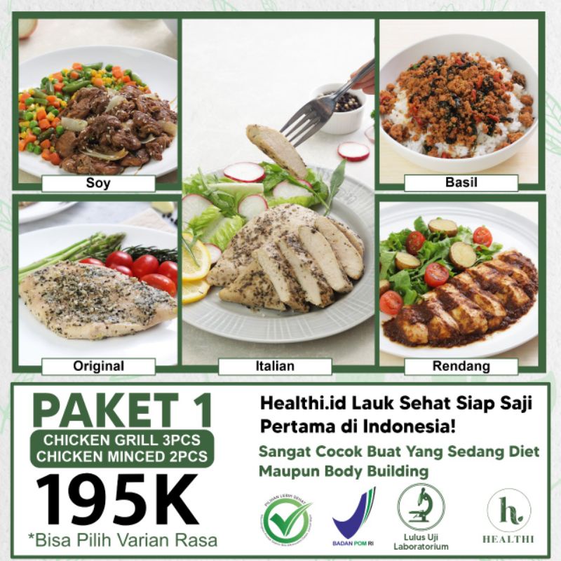 

Paket 1 Healthi.id (3 Grill, 2 Minced)