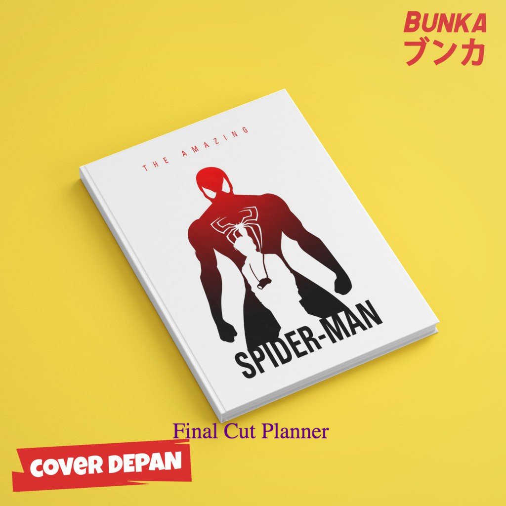 

Notebook Marvel Character Spiderman Hardcover A5 Buku Tulis Catatan Note Agenda Planner Jurnal .