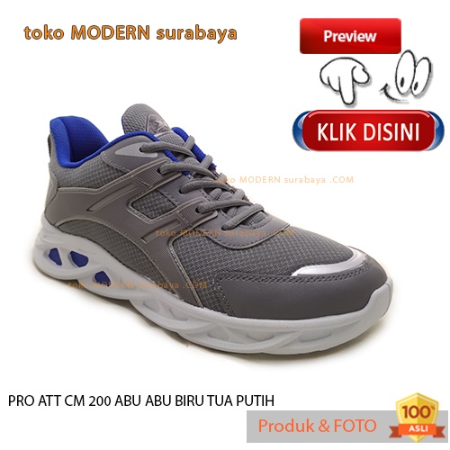 Sepatu pria olahraga sneakers tali PRO ATT CM 200