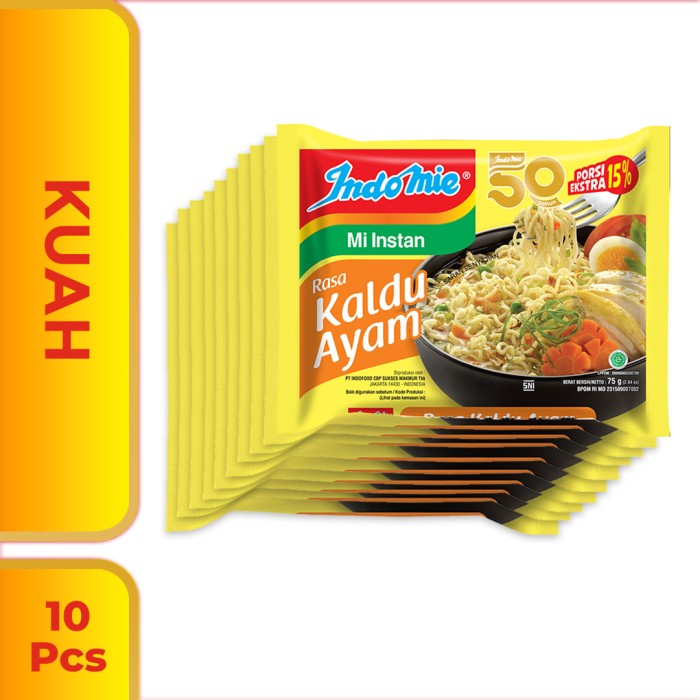 

NEW 10 Pcs - Indomie Kuah Kaldu Ayam