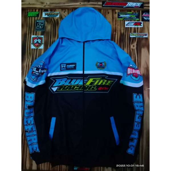 Jaket Parasut Racing Bluefire // Keong Ngabret // Sunday Race