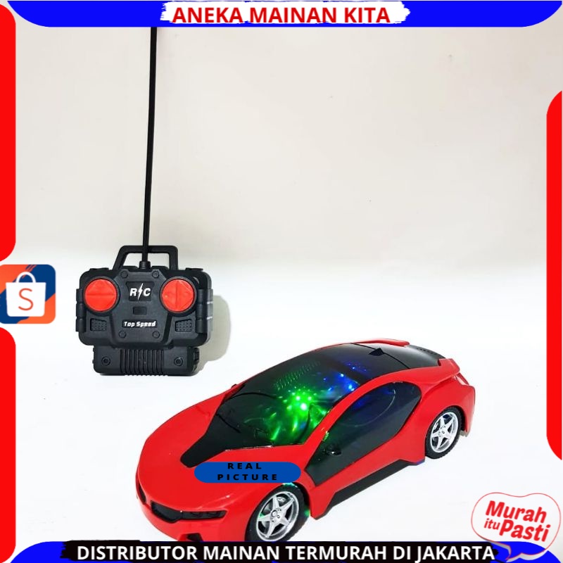 (BISA COD) Mobil RC SPORT CAR 3D Light famous lampu / Mainan Anak Mobil Remote Control Ada Lampu