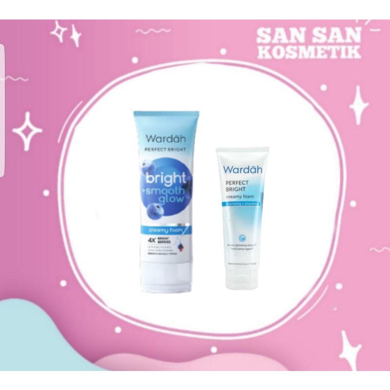 WARDAH PERFECT BRIGHT CREAMY FOAM (Biru)