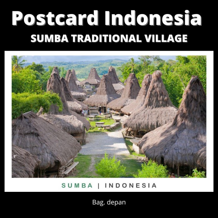 

Wow Postcard Indonesia - Traditional Village Of Sumba - Kualitas Premium Gilaa!!!