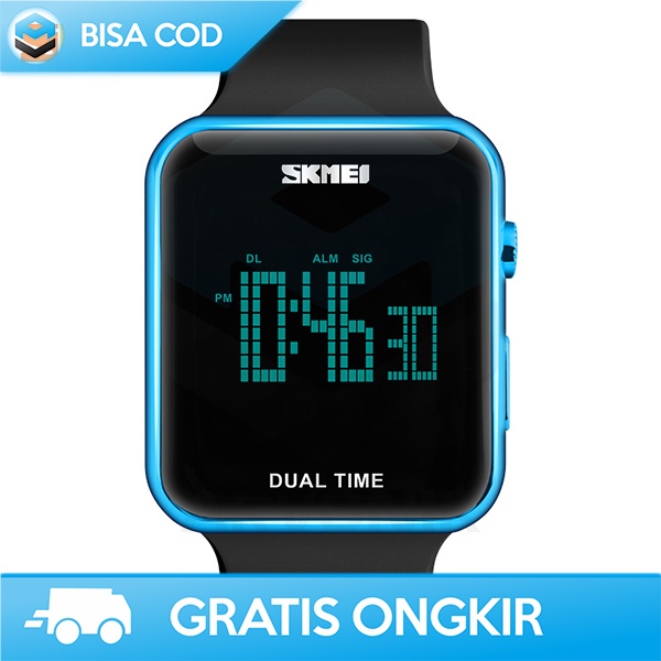 JAM TANGAN PRIA DIGITAL LED SPORT ANTI AIR SKMEI 1271 - JAM TANGAN KOTAK PRIA DIGITAL ORIGINAL SKMEI BERKUALITAS